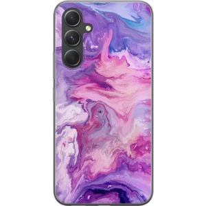 Samsung Galaxy A55 Transparent Mobilskal Marmor