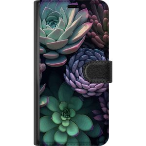 Samsung Galaxy A56 Svart Plånboksfodral Taklök grön