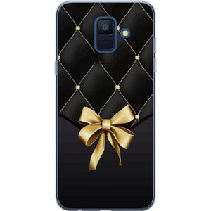 Samsung Galaxy A6 (2018) Gjennomsiktig Telefondeksel Elegant Rosett