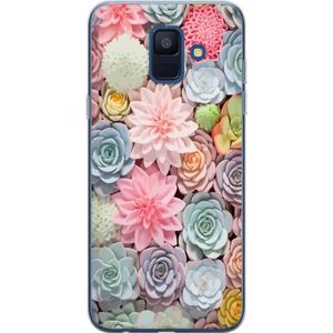 Samsung Galaxy A6 (2018) Gjennomsiktig Telefondeksel Växter