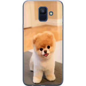 Samsung Galaxy A6 (2018) Gjennomsiktig Telefondeksel Söt Valp