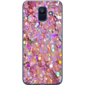 Samsung Galaxy A6 (2018) Gjennomsiktig Telefondeksel Glitter