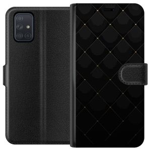 Samsung Galaxy A71 Sort Lommebokdeksel Exklusivt Mönster
