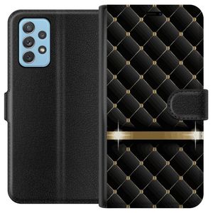Samsung Galaxy A72 5G Svart Plånboksfodral Lyxigt