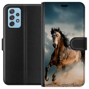 Samsung Galaxy A72 5G Svart Plånboksfodral Springande Häst