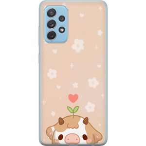 Samsung Galaxy A72 5G Gjennomsiktig Telefondeksel Gullunge