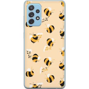 Samsung Galaxy A72 5G Transparent Mobilskal Humlor