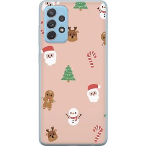 Samsung Galaxy A72 5G Transparent Mobilskal Klassisk Julfest