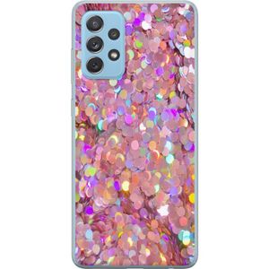 Samsung Galaxy A72 5G Transparent Mobilskal Glitter