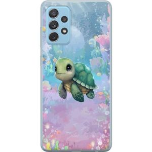 Samsung Galaxy A72 5G Transparent Mobilskal Simmande Sköldpadda