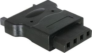 Strømadapter 15-pin SATA hann til 4-pin Molex hunn – Svart