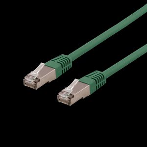 S/FTP Cat6 patchkabel 0,5m 250MHz Delta-certifierad LSZH Grön