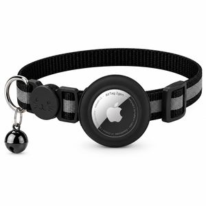 Apple Airtag 2. generation + AirTag halsbånd til katte og små hunde - Sort
