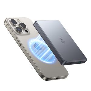 SiGN Ultratunn Magnetisk Powerbank 10000mAh, 20W - Grå