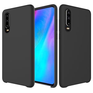 SiGN Huawei P30 Liquid Silicone kuori - Musta