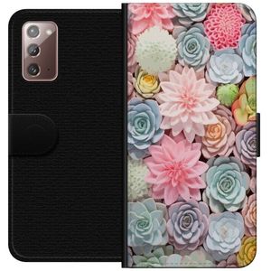 Samsung Galaxy Note20 Sort Lommebokdeksel Växter