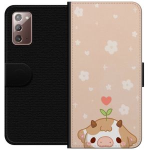 Samsung Galaxy Note20 Sort Lommebokdeksel Gullunge