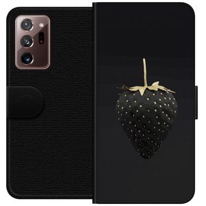 Samsung Galaxy Note20 Ultra Sort Lommebokdeksel Exklusiv Jordgubbe