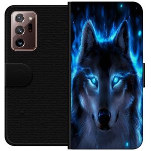 Samsung Galaxy Note20 Ultra Sort Lommebokdeksel Blå Varg