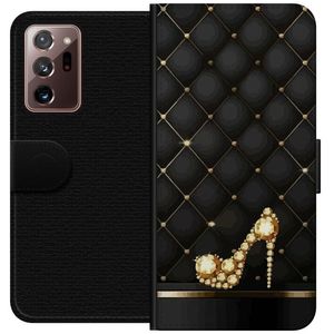 Samsung Galaxy Note20 Ultra Svart Plånboksfodral Lyxig Sko