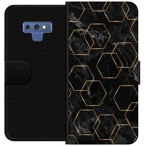 Samsung Galaxy Note9 Svart Plånboksfodral Guldkretsen
