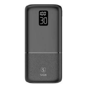 SiGN Powerbank 22.5W 30 000 mAh USB-C och USB-A