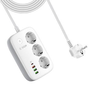 SiGN Smart Home WiFi 10A stikdåse - Hvid