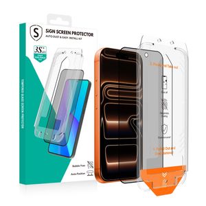 SiGN Privacy Skärmskydd iPhone 17 Pro Max – EZ Apply med dammfri applikator