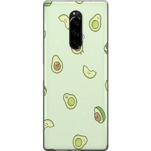 Sony Xperia 1 Transparent Mobilskal Avokado