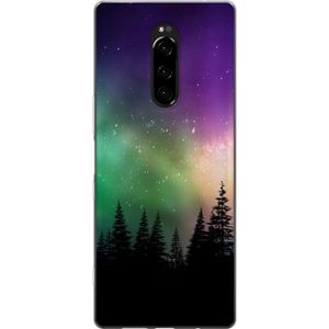 Sony Xperia 1 Transparent Mobilskal Norrsken