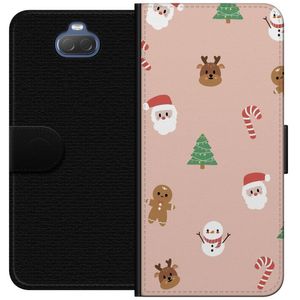 Sony Xperia 10 Musta Lompakkokotelo Klassisk Julfest