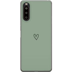 Sony Xperia 10 II Transparent Mobilskal Hjärta