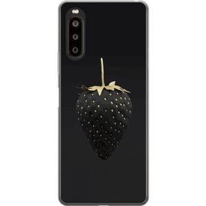 Sony Xperia 10 II Transparent Mobilskal Exklusiv Jordgubbe