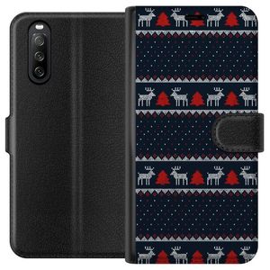 Sony Xperia 10 III Sort Tegnebogsetui Tomtens Team