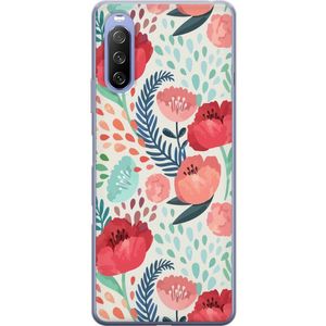 Sony Xperia 10 III Transparent Mobilskal Flora