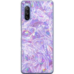 Sony Xperia 10 III Gennemsigtigt Telefoncover Glitter