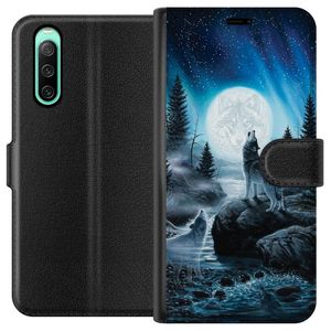 Sony Xperia 10 IV Svart Plånboksfodral Varjar på natten