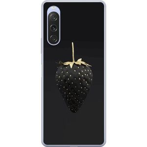 Sony Xperia 10 V Transparent Mobilskal Exklusiv Jordgubbe