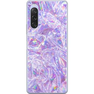 Sony Xperia 10 V Transparent Mobilskal Glitter