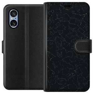 Sony Xperia 10 VI Svart Plånboksfodral Himlakroppar