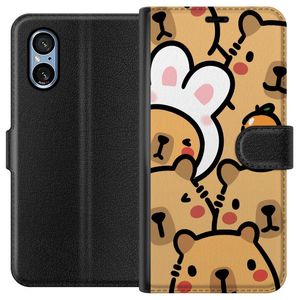 Sony Xperia 10 VI Svart Plånboksfodral Kapivara