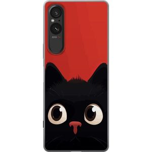 Sony Xperia 10 VI Transparent Mobilskal Busig Katt