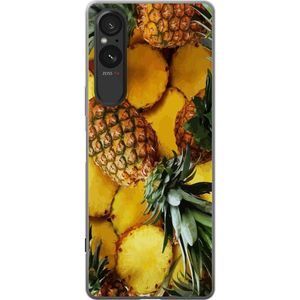 Sony Xperia 10 VI Transparent Mobilskal Ananas