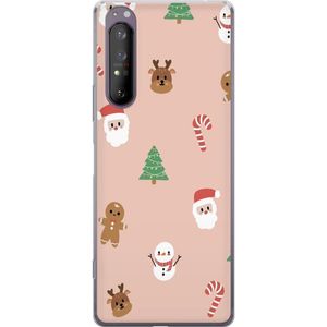 Sony Xperia 1 II Gjennomsiktig Telefondeksel Klassisk Julfest