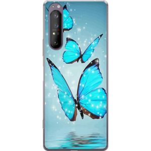 Sony Xperia 1 II Gjennomsiktig Telefondeksel Magiska Fjärilar