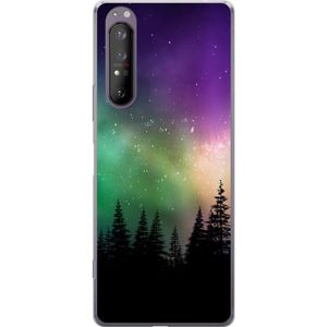 Sony Xperia 1 II Gjennomsiktig Telefondeksel Norrsken