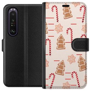 Sony Xperia 1 III Svart Plånboksfodral Julens Godisglädje