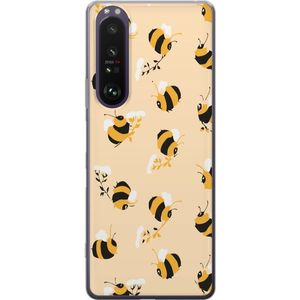 Sony Xperia 1 III Transparent Mobilskal Humlor