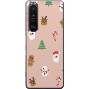 Sony Xperia 1 III Läpinäkyvä Puhelinkotelo Klassisk Julfest