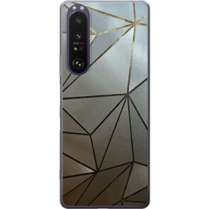 Sony Xperia 1 III Transparent Mobilskal Mönster Rosé